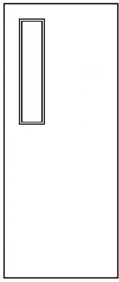 Pattern 8 - 30 Minute Fire Door with Glass - Oak, Walnut, Ash, Grey, White Options